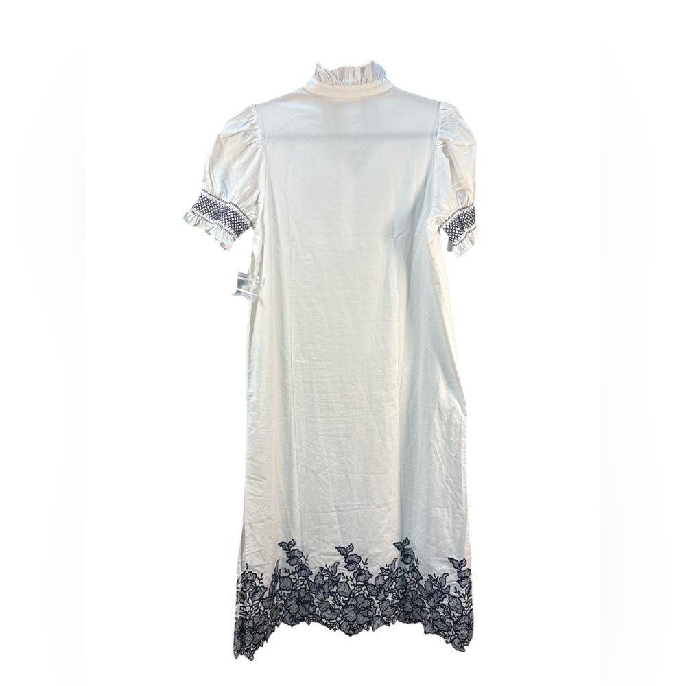 NWT Hyacinth House Tuckernuck Embroidered Eliza Midi Dress $168 Size M - Picture 11 of 11